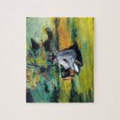 Schilder op het werk van Paul Cezanne,  Kunst Legpuzzel (Verticaal)