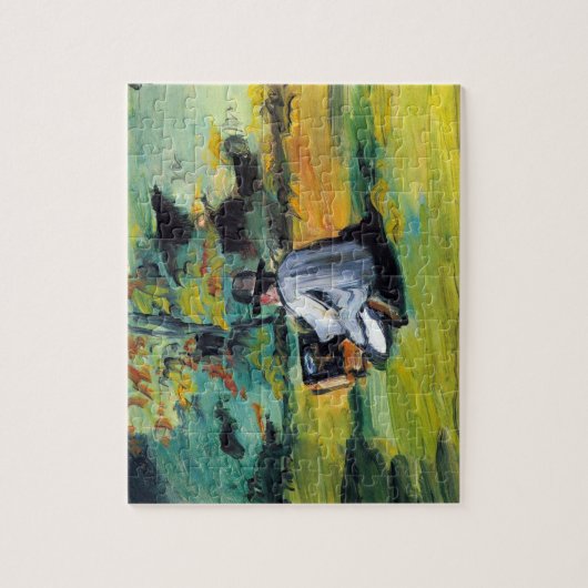 Schilder op het werk van Paul Cezanne,  Kunst Legpuzzel (Verticaal)