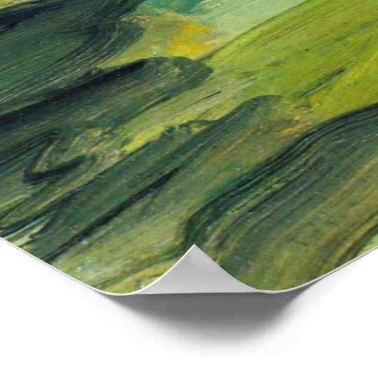 Schilder op het werk van Paul Cezanne,  Kunst Poster (Hoek)