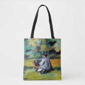 Schilder op het werk van Paul Cezanne,  Kunst Tote Bag (Voorkant)