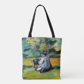 Schilder op het werk van Paul Cezanne,  Kunst Tote Bag (Achterkant)
