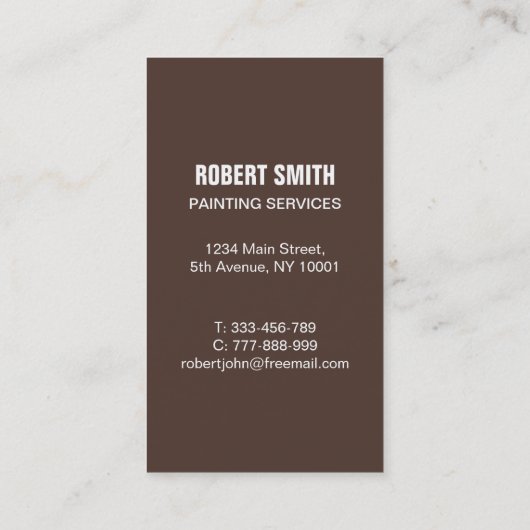 Schilder op Visitekaartje van de Dienst van het Sc (Achterkant)