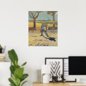 Schilder op weg naar zijn werk poster (Thuiskantoor)