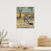 Schilder op weg naar zijn werk poster (Keuken)