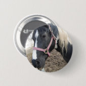 Schilder Paardrijden Paard Ronde Button 5,7 Cm (Voorkant /achterkant)