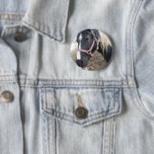 Schilder Paardrijden Paard Ronde Button 5,7 Cm (In situ)