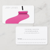 Schilder Roze Professionele Schilderservice Visitekaartje (Voorkant / Achterkant)
