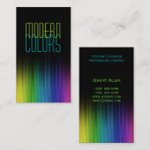 Schilder, schilder, kunst, constructie, kleuren visitekaartje (Voorkant / Achterkant)