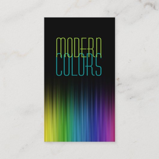 Schilder, schilder, kunst, constructie, kleuren visitekaartje (Voorkant)