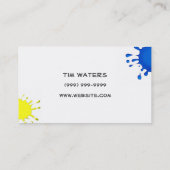 Schilder, Schilderconstructie binnenzijde Visitekaartje (Achterkant)