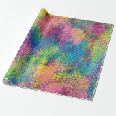 Schilder spettert. cadeaupapier (Uitgerold)
