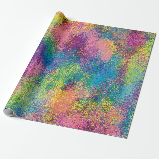 Schilder spettert. cadeaupapier (Uitgerold)