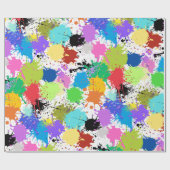 Schilder Splatter Artist Cadeauverpakking Papierro Cadeaupapier (Vlak)