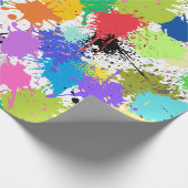 Schilder Splatter Artist Cadeauverpakking Papierro Cadeaupapier (Hoek)