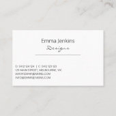 Schilder Splotch met Gouden Kunstenaar Visitekaartje (Achterkant)