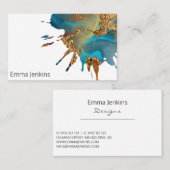 Schilder Splotch met Gouden Kunstenaar Visitekaartje (Voorkant / Achterkant)