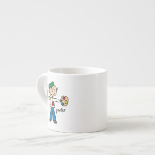 Schilder Stokfiguur Espresso Kop