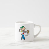 Schilder Stokfiguur Espresso Kop (Rechts)
