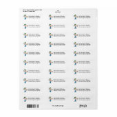 Schilder Stokfiguur Etiket (Full Sheet)