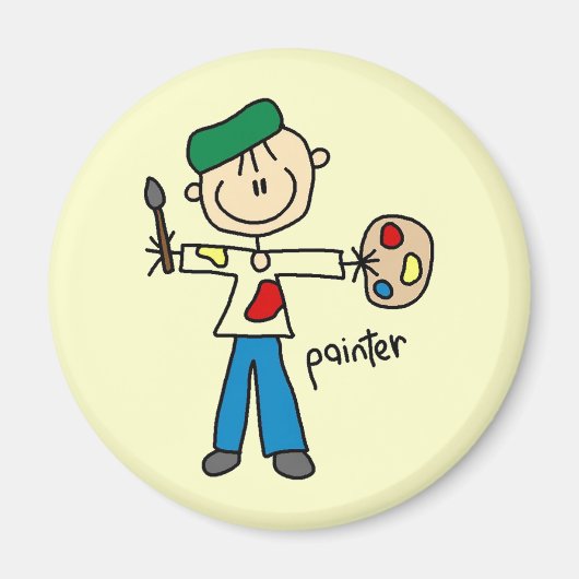 Schilder Stokfiguur Magneet (Voorkant)