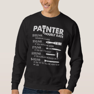 Schilder Uurly Rate Apparel voor schilders Trui