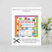 Schilder van kunsttekenpartij Chocolate Bar (Staand voorkant)