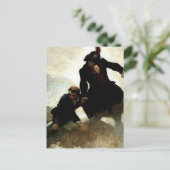 Schilder van NC Wyeth Briefkaart (Staand voorkant)