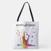 Schilder van Verf!  Aangepaste kunstbenodigdheden Tote Bag (Voorkant)