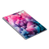 Schilder van verf. Abstracte achtergrondabstract,  Notitieboek (Rechterzijde)