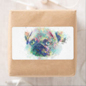 Schilder van waterverf van poppenkoppen etiket (Insitu)