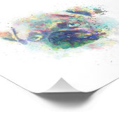 Schilder van waterverf van poppenkoppen foto afdruk (Hoek)