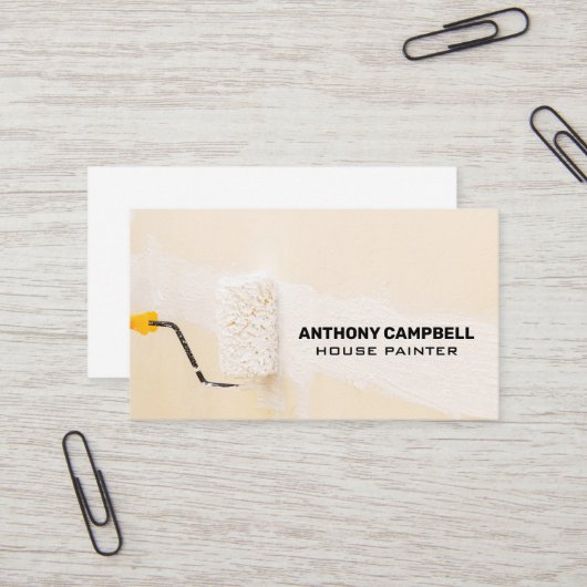 schilder | verfrol visitekaartje (Voorkant / Achterkant in situ)