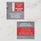 schilder vierkante visitekaartje (Voorkant / Achterkant)