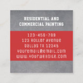 schilder vierkante visitekaartje (Achterkant)