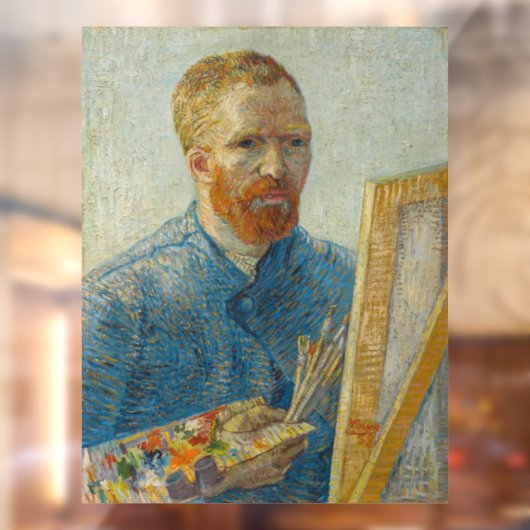 Schilder Vincent Van Gogh Portret Raamsticker (Vel 2)