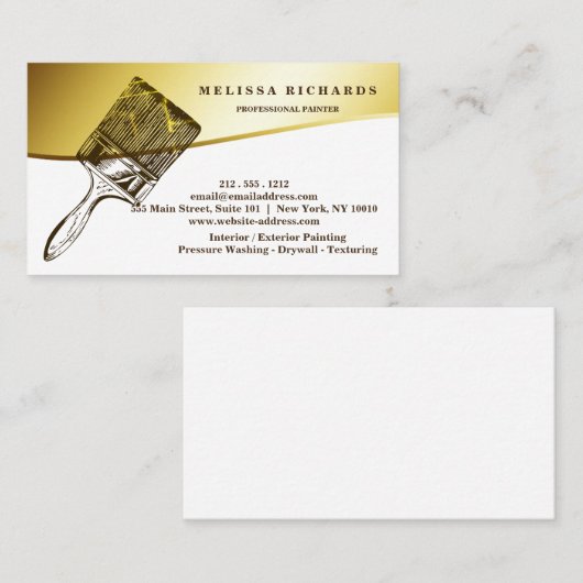 schilder visitekaartje (Voorkant / Achterkant)