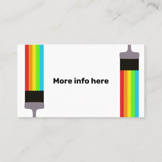 schilder visitekaartje (Achterkant)