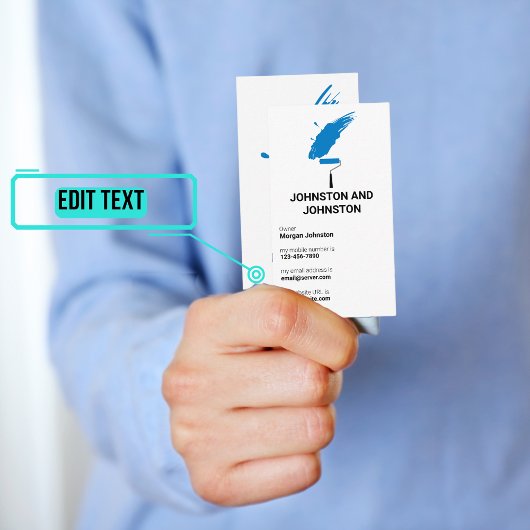 schilder visitekaartje