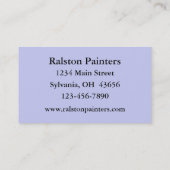 schilder visitekaartje (Achterkant)