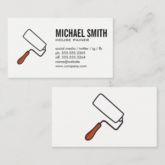 schilder visitekaartje (Voorkant / Achterkant)