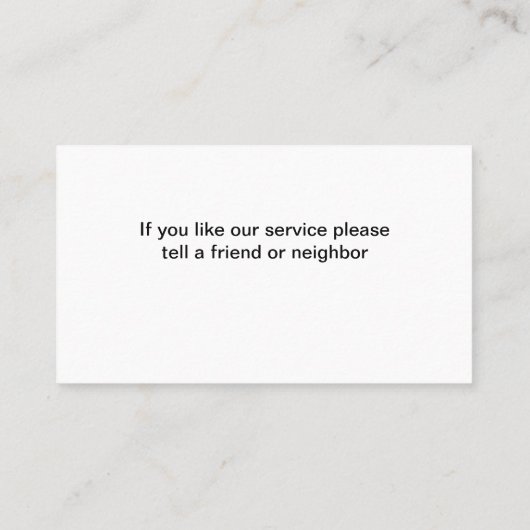 Schilder Visitekaartjes Modern Design (Achterkant)