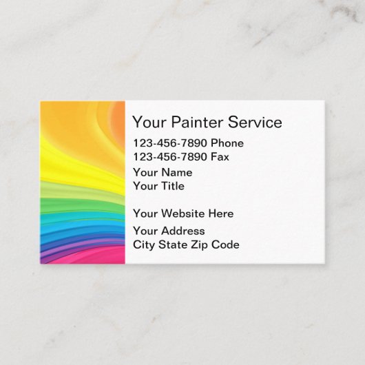 Schilder Visitekaartjes Modern Design (Voorkant)