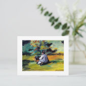 Schilder voor de impressionistische kunst van het  briefkaart (Staand voorkant)