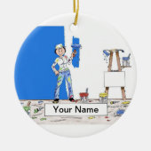 Schilder - Vrouw Keramisch Ornament (Voorkant)