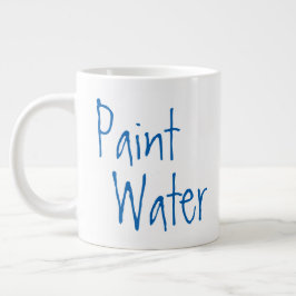 Schilder water niet voor kunstschilders Humor kuns Grote Koffiekop