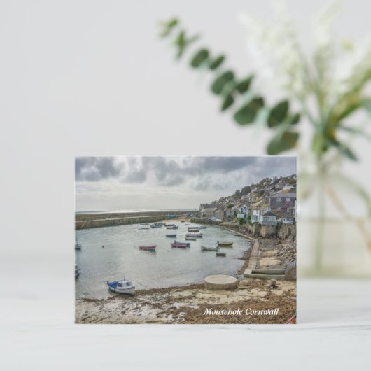 Schilderachtig Afbeelding Mousehole Cornwall Briefkaart (Staand voorkant)