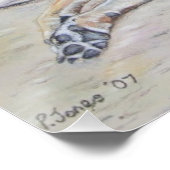 schilderachtig afbeelding van honden voor de hond  poster (Hoek)