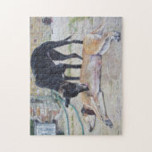 schilderachtig afbeelding van twee zeer schattige legpuzzel (Verticaal)