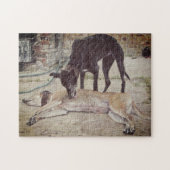 schilderachtig afbeelding van zandige en zwarte wi legpuzzel (Horizontaal)