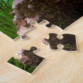 Schilderachtig afbeelding waterval in Japanse rote Legpuzzel (Zijkant)